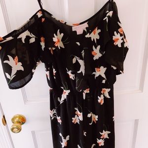 flowy lilly print jumpsuit